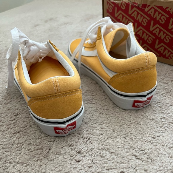 New Old Skool Flax Yellow Vans Skate Casual shoes - Picture 6 of 15